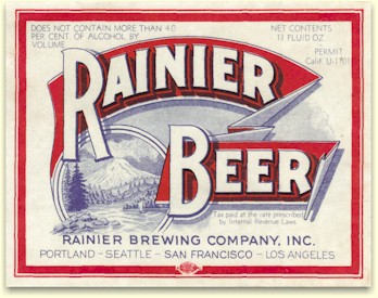 Rainier Beer 1934