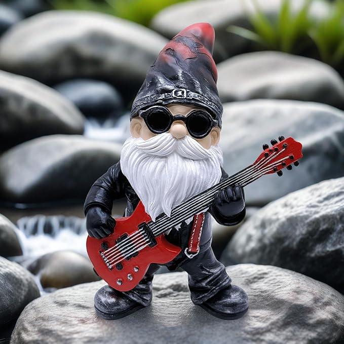 Guitarist Garden Gnome