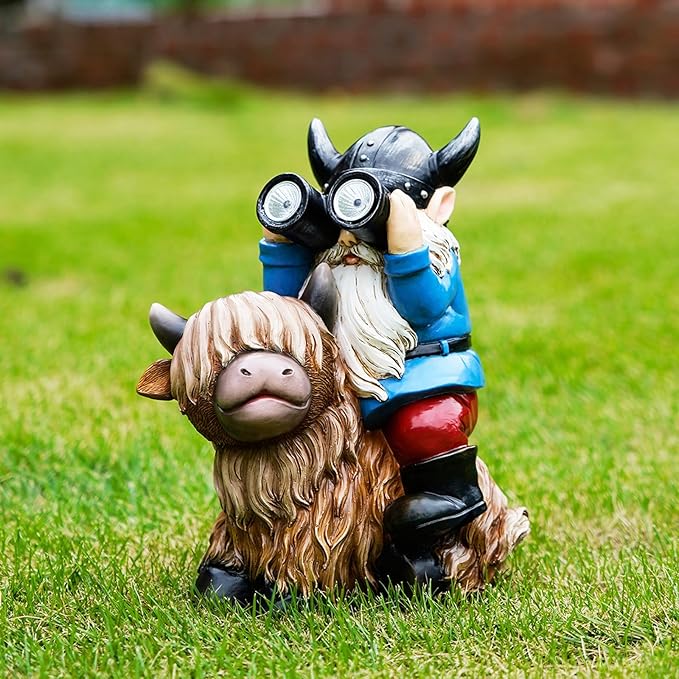 Highland Cow Garden Gnome